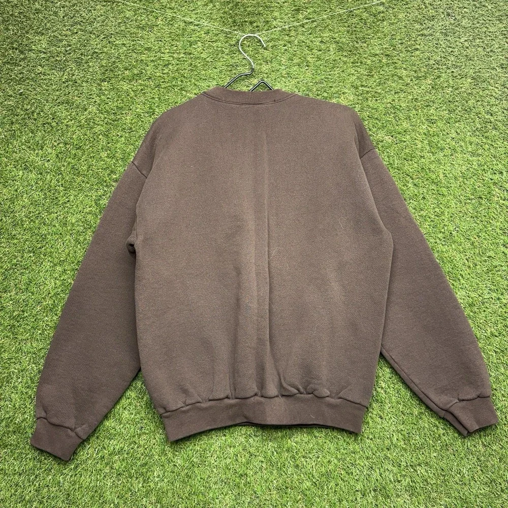 Cleveland Browns Sweatshirt Mens Medium Brown Vintage Y2K embroidered Crewneck